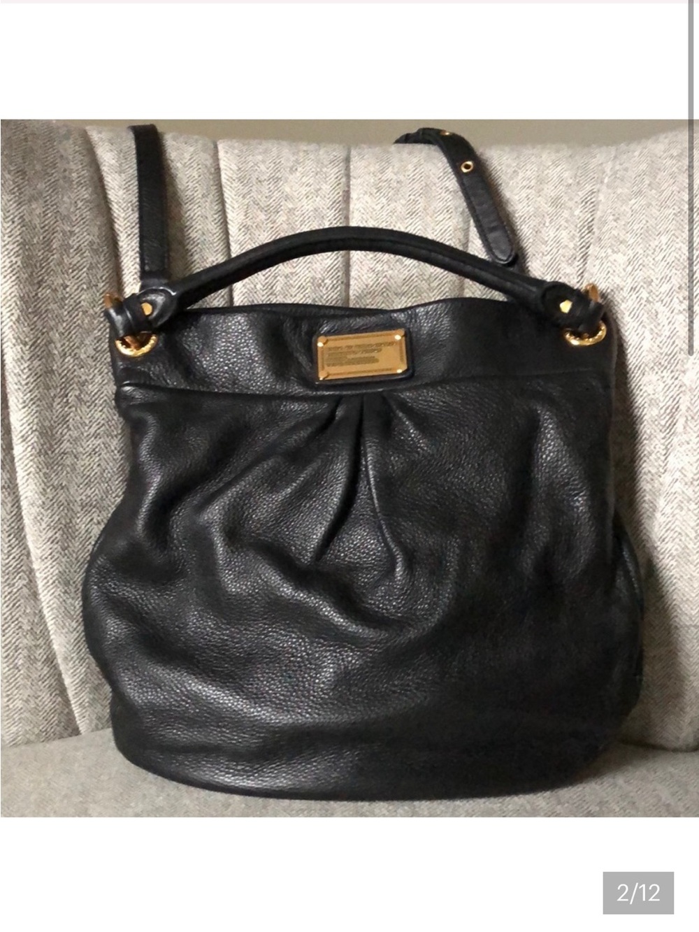 MARC JACOBS Classic Q Hillier Hobo Convertible Bag
